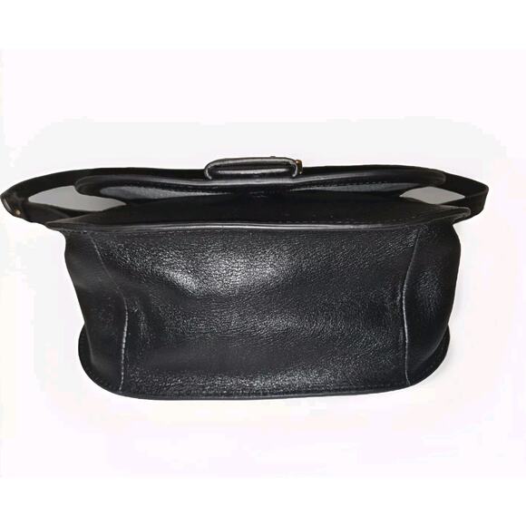 Fossil Wiley leather Saddle Bag Crossbody Black 9.5x8.5x4 - Picture 5 of 12